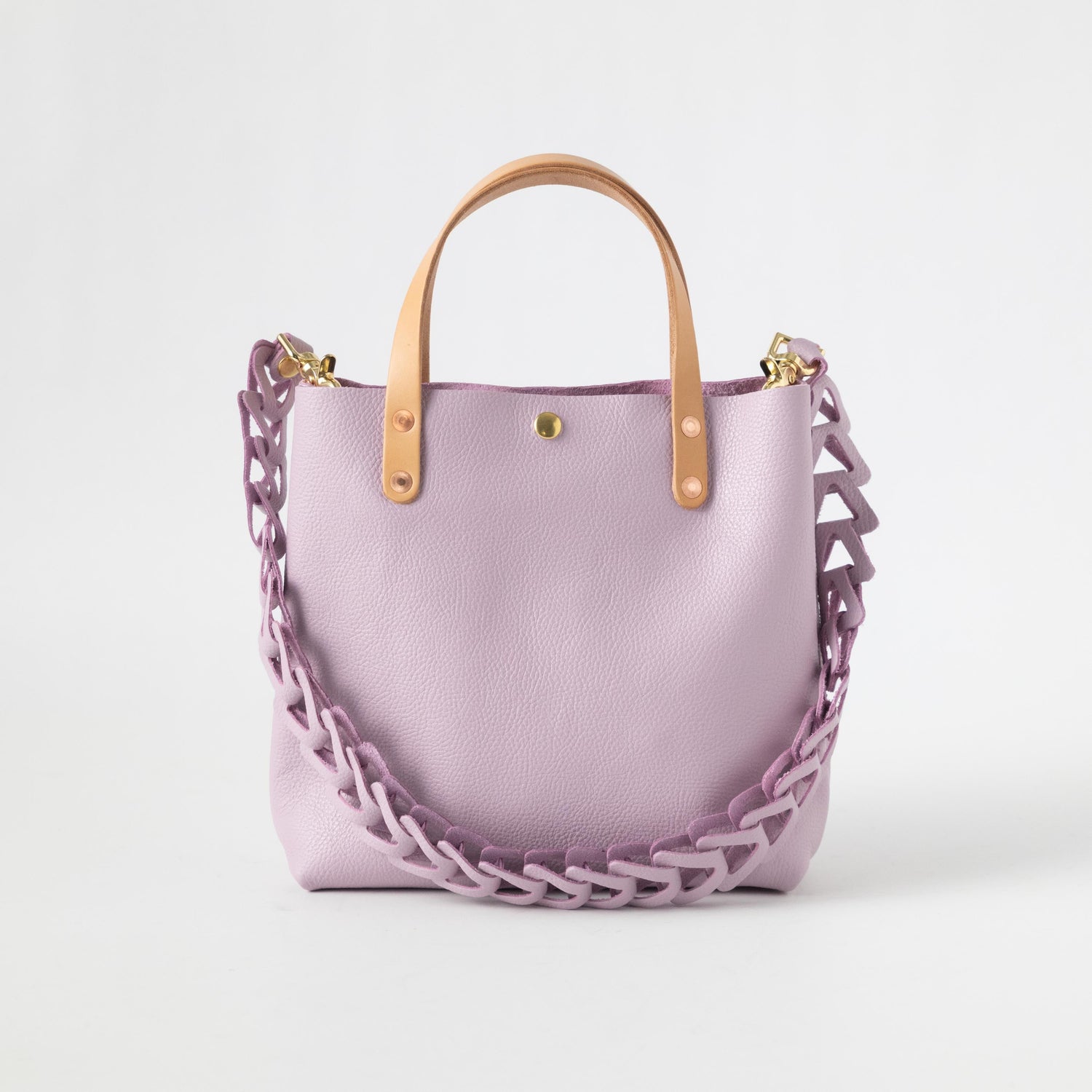 Pink Italian Pebbled Mini Tote