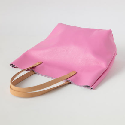 Pink Italian Pebbled Tote