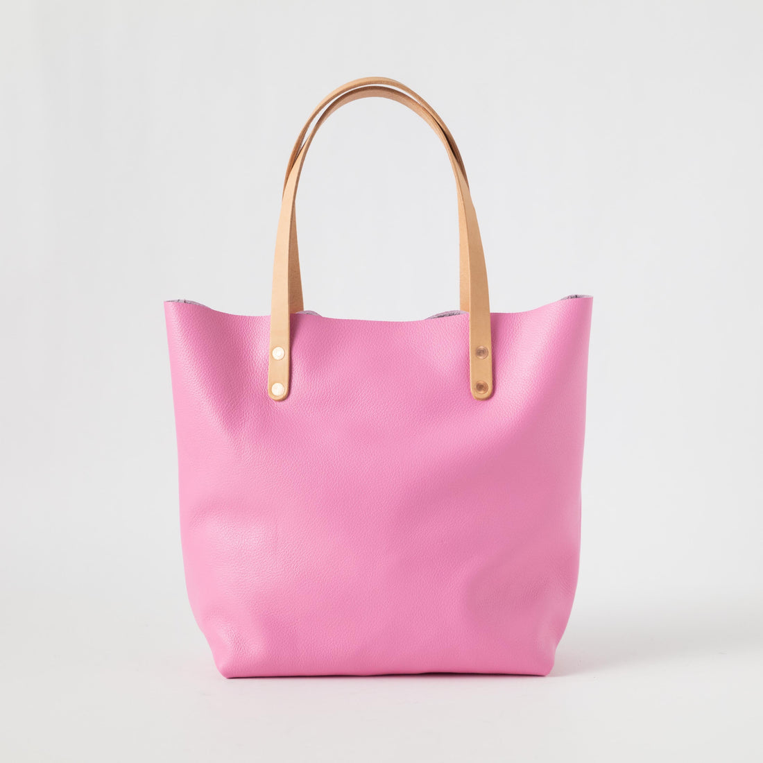 Pink Italian Pebbled Tote