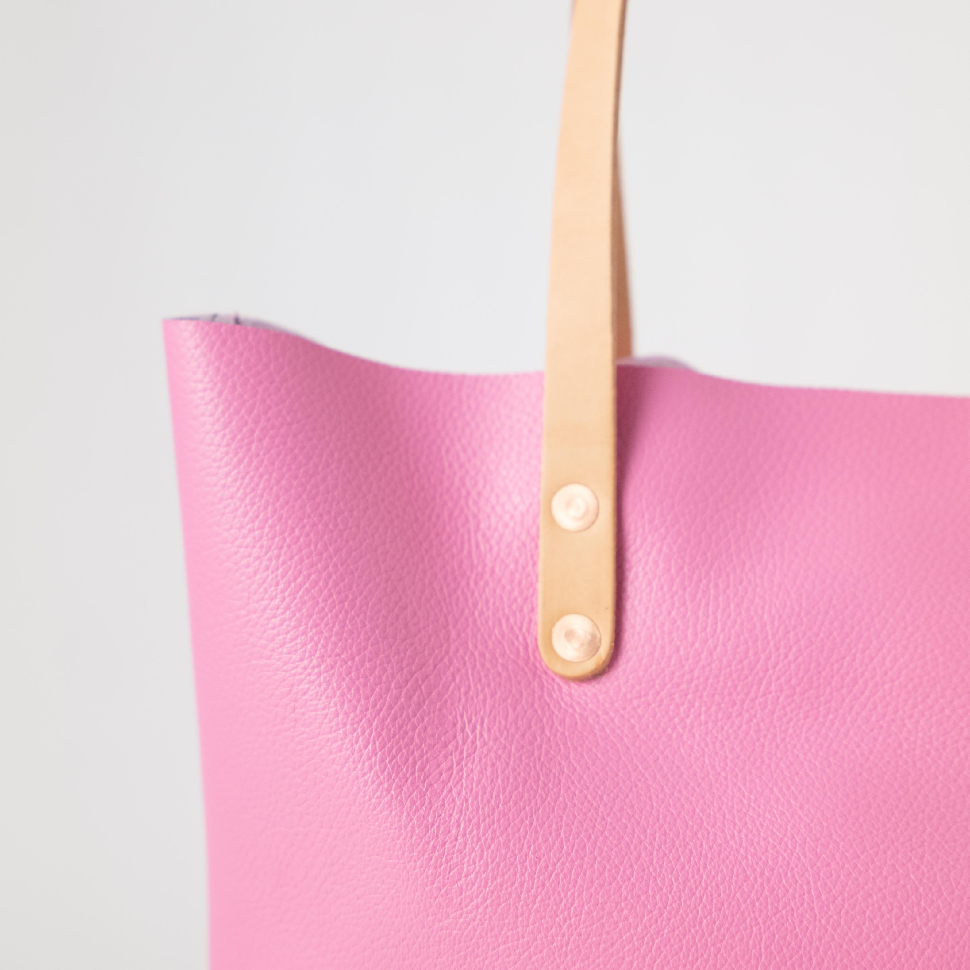 Pink Italian Pebbled Tote