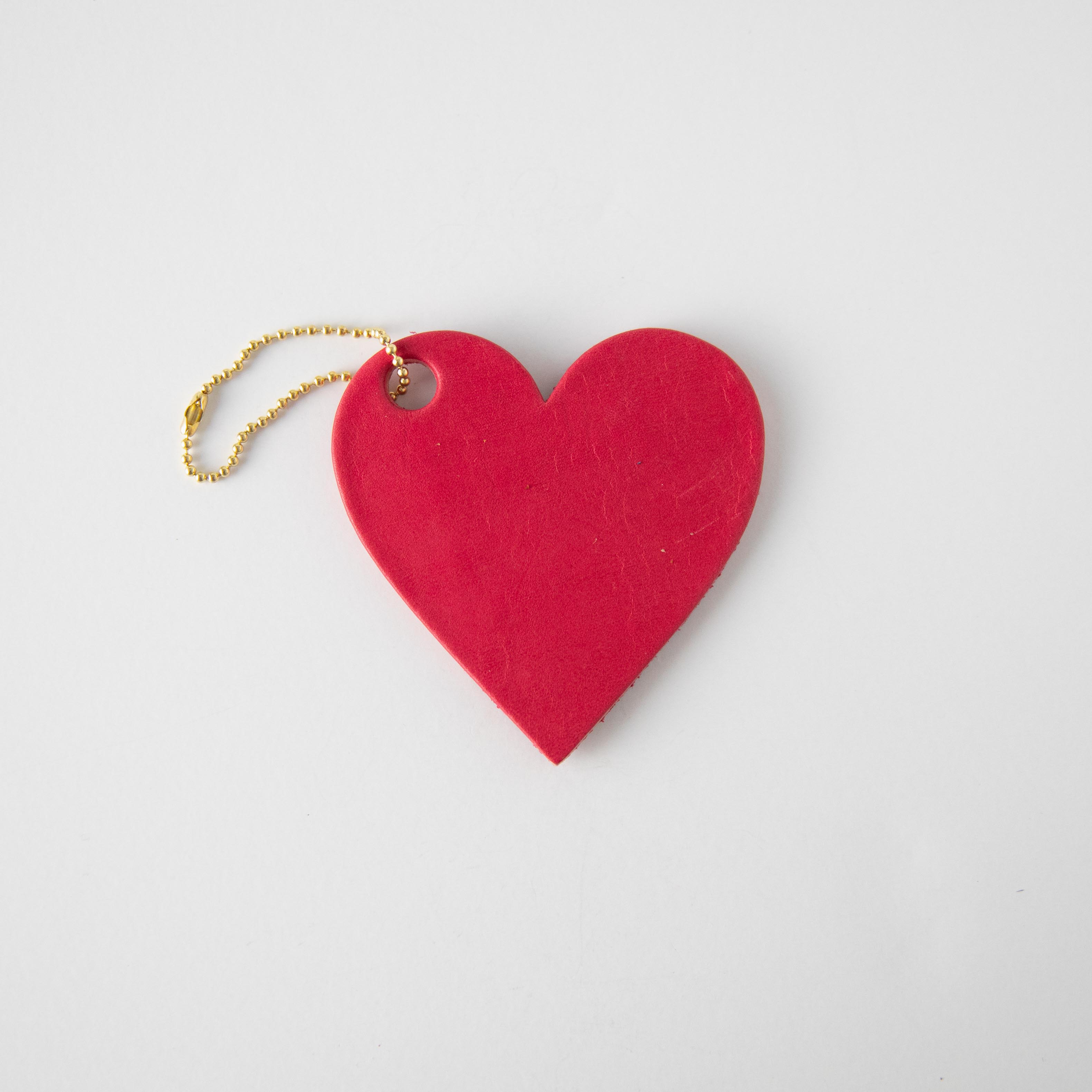 Pink Leather Heart Tag- personalized luggage tags - custom luggage tags - KMM &amp; Co.