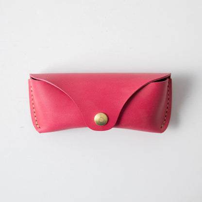 Pink Sunglasses Case- leather glasses case - KMM &amp; Co.