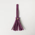 Purple Bison Leather Tassel- leather tassel keychain - KMM & Co.