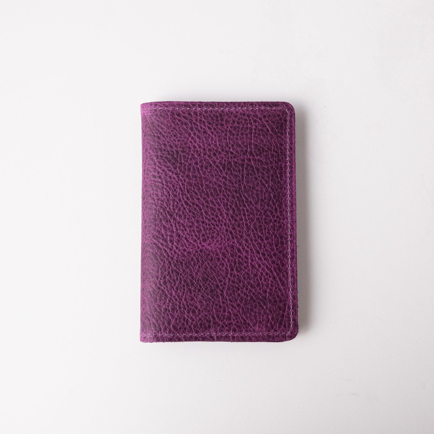 Purple Bison Notebook Wallet- leather notebook cover - passport holder - KMM &amp; Co.