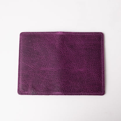 Purple Bison Notebook Wallet- leather notebook cover - passport holder - KMM &amp; Co.