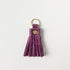 Purple Bison Tassel Keychain- leather tassel keychain - KMM & Co.