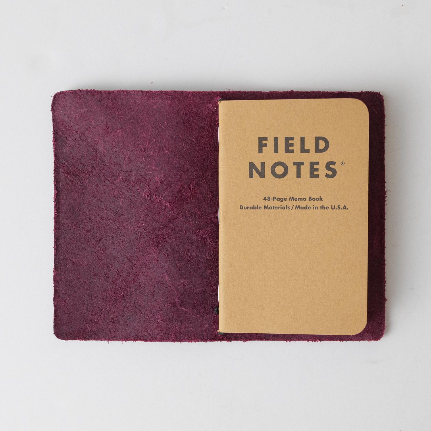 Purple Cheaha Travel Notebook- leather journal - leather notebook - KMM &amp; Co.