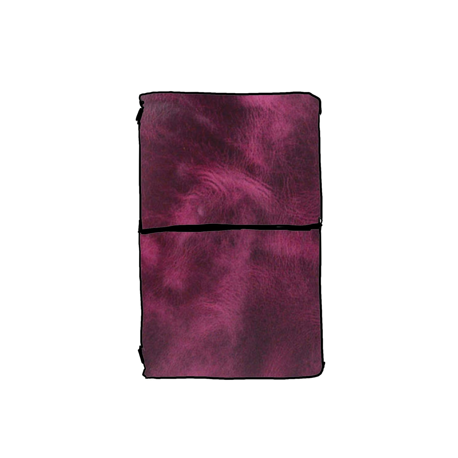 Purple Cheaha Travel Notebook- leather journal - leather notebook - KMM &amp; Co.
