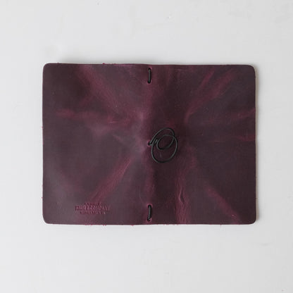 Purple Cheaha Travel Notebook- leather journal - leather notebook - KMM &amp; Co.