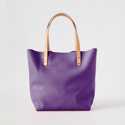 Purple Italian Pebbled Tote