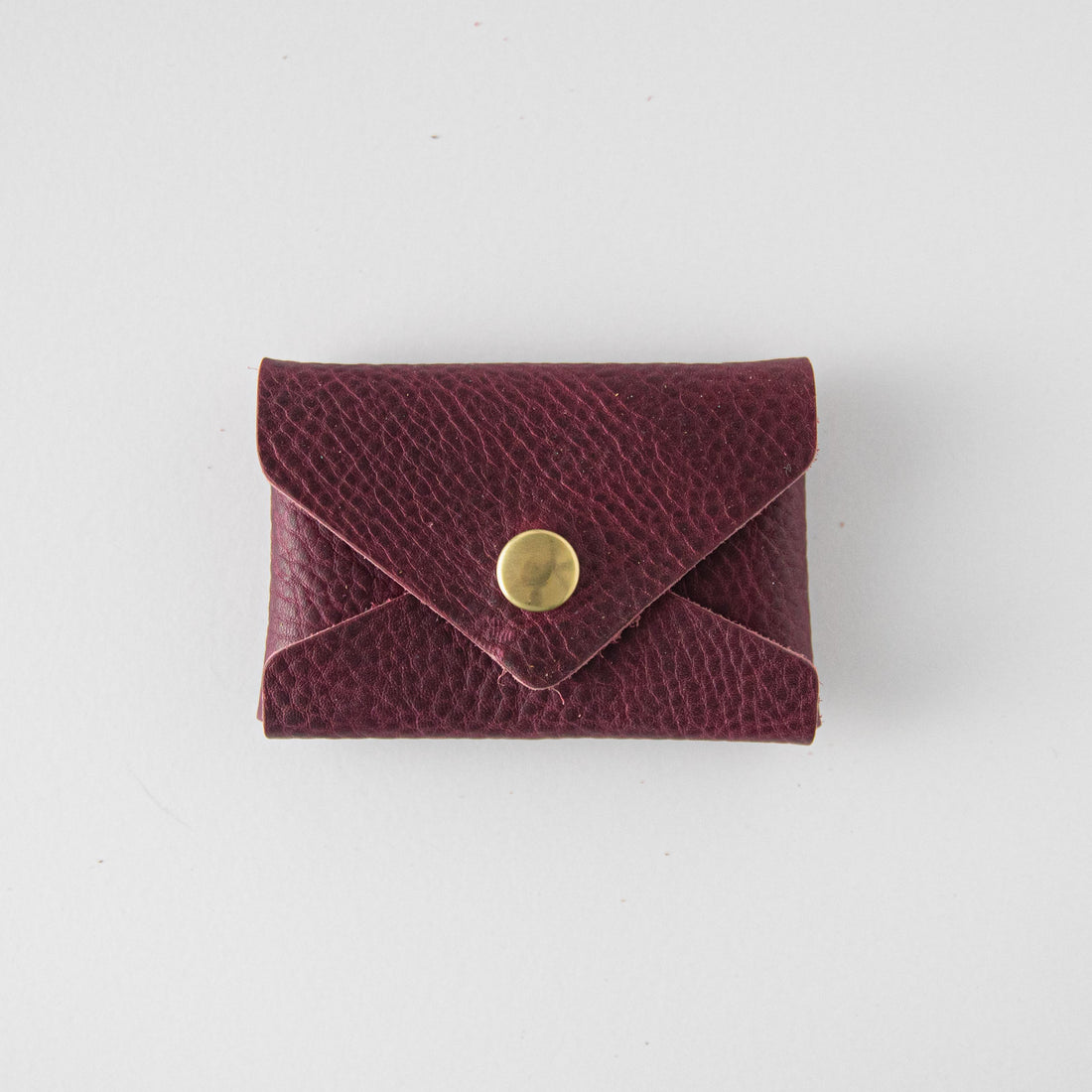 Purple Kodiak Card Envelope- card holder wallet - leather wallet made in America at KMM &amp; Co.