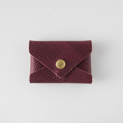 Purple Kodiak Card Envelope- card holder wallet - leather wallet made in America at KMM &amp; Co.