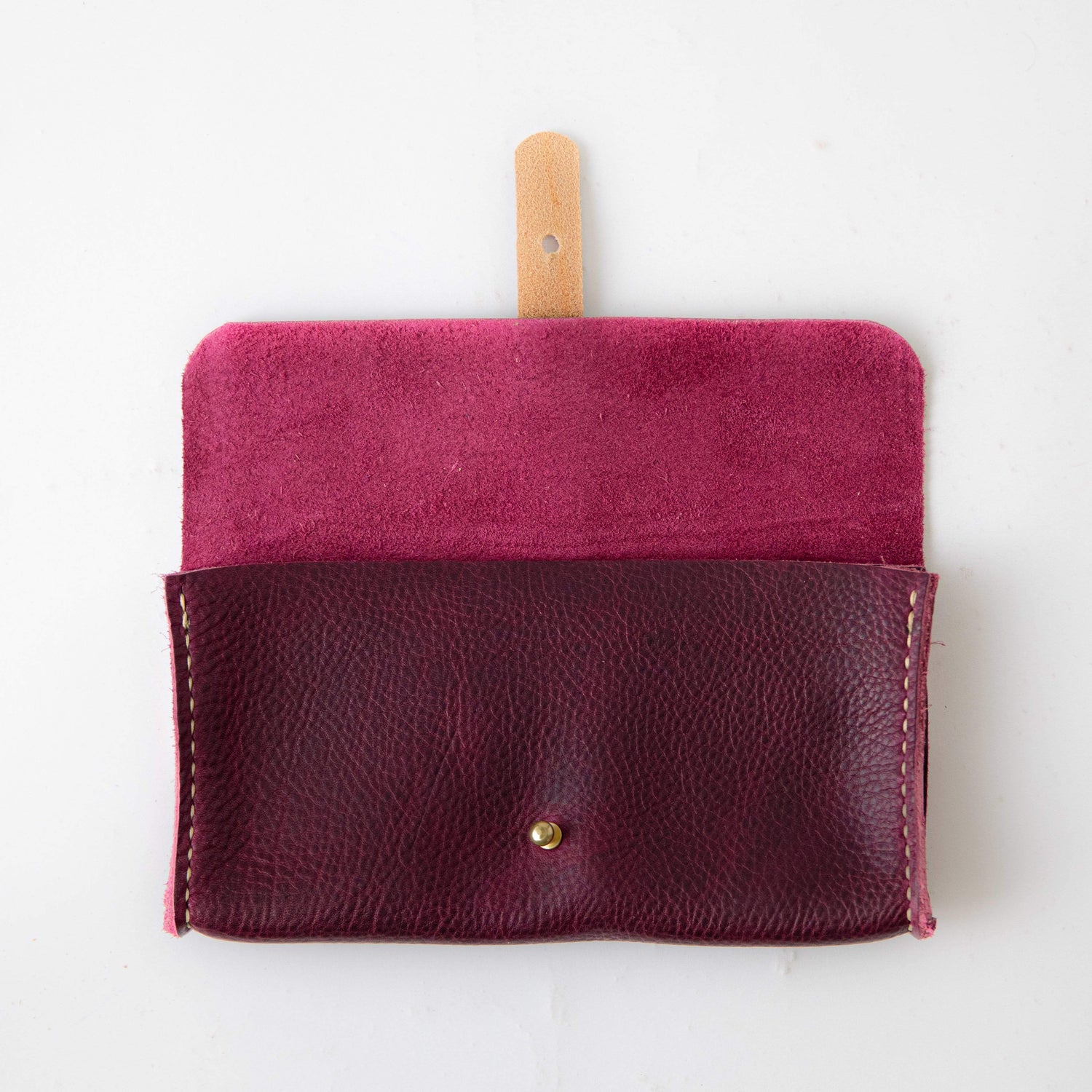 Purple Kodiak Clutch Wallet- leather clutch bag - leather handmade bags - KMM &amp; Co.