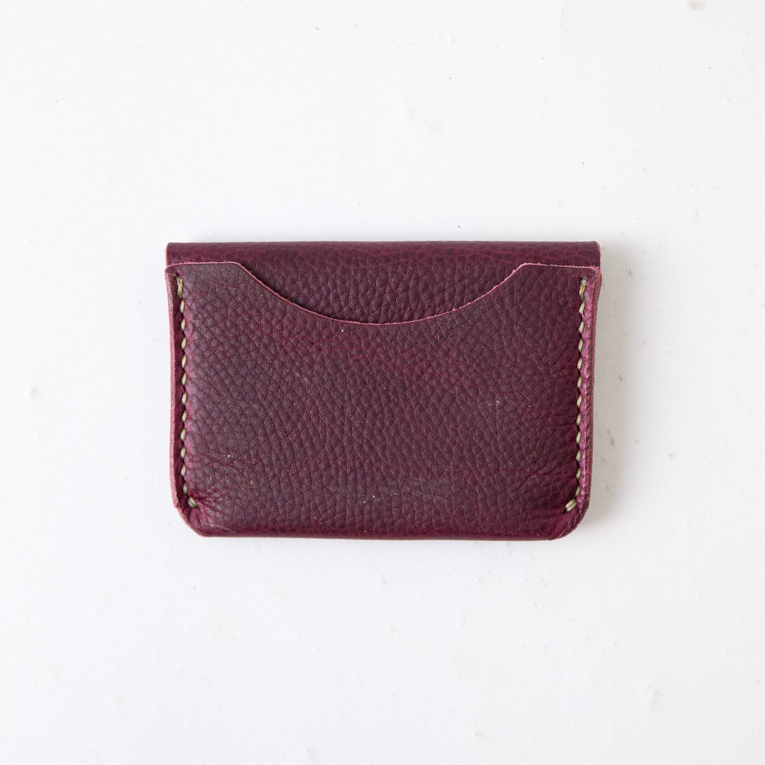 Purple Kodiak Flap Wallet- mens leather wallet - handmade leather wallets at KMM &amp; Co.