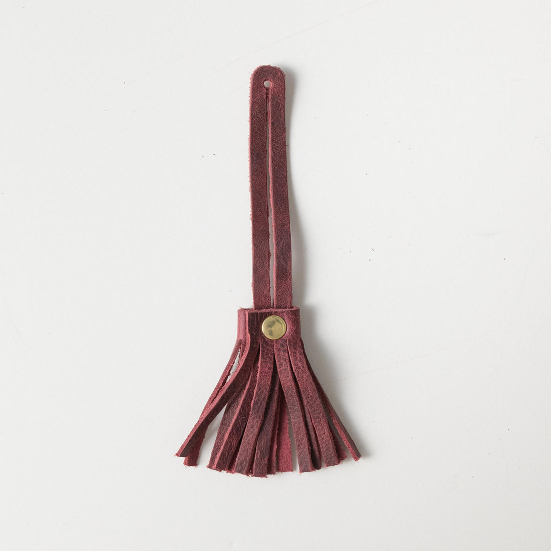 Purple Kodiak Mini Tassel- leather tassel keychain - KMM &amp; Co.