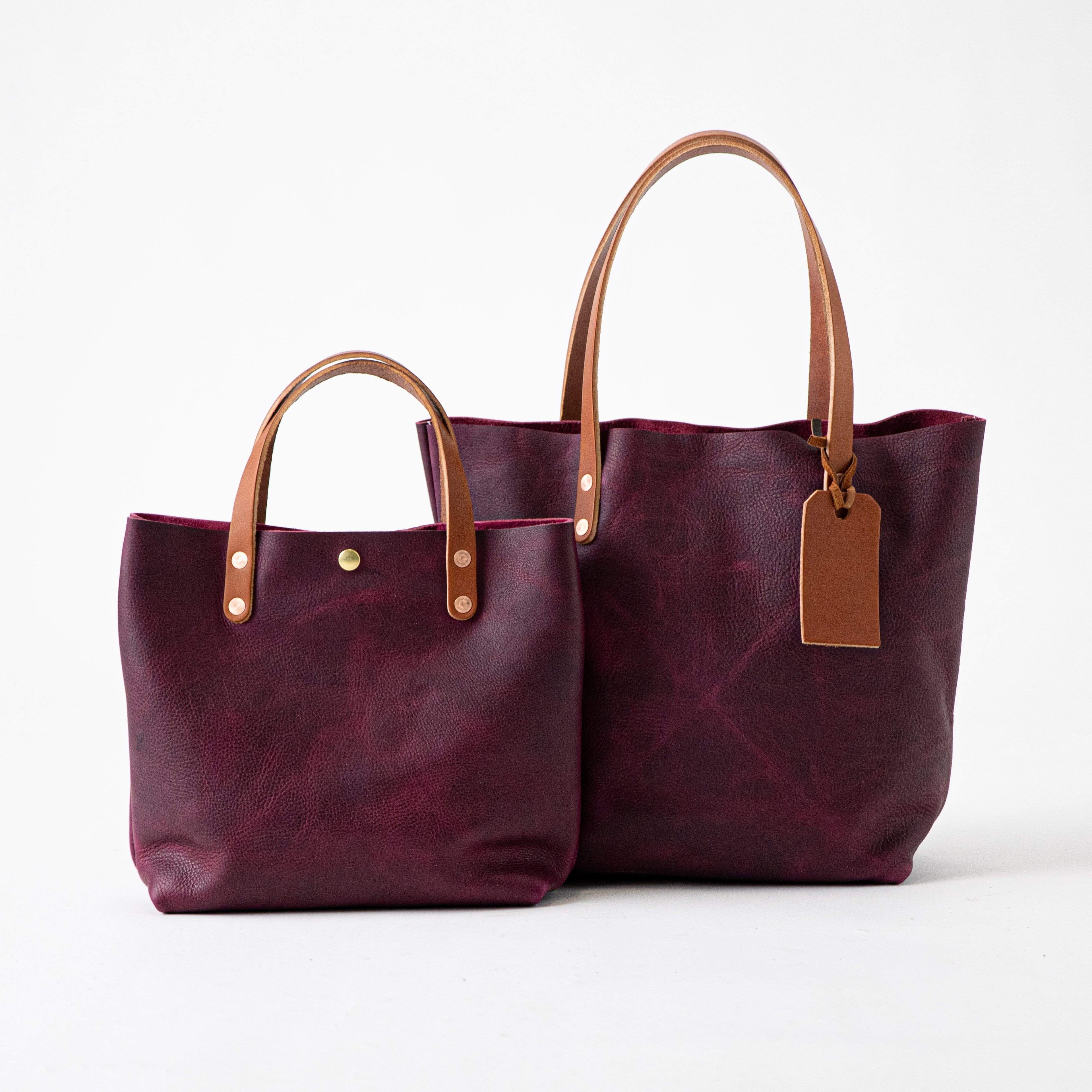 Purple Kodiak Mini Tote- purple small tote bags handmade in America