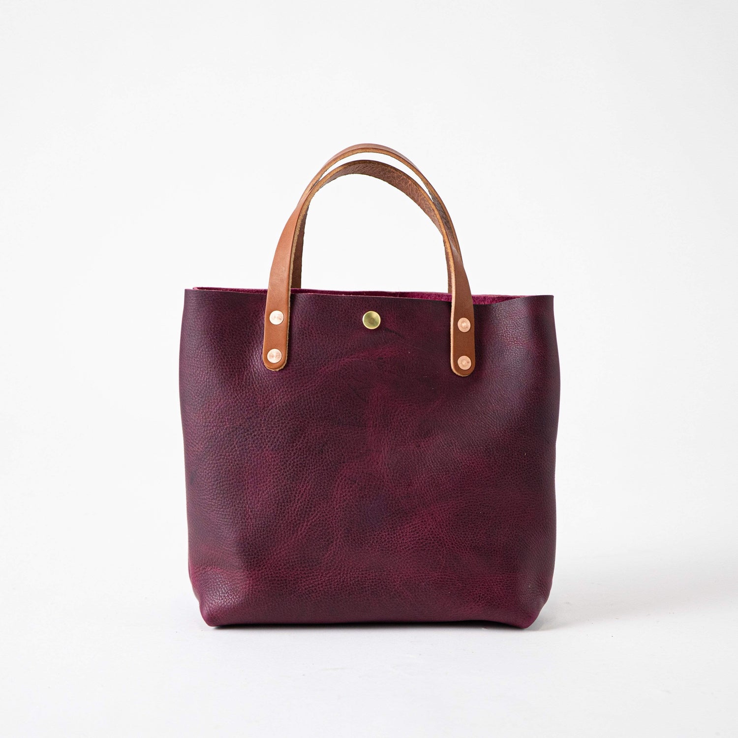 Purple Kodiak Mini Tote- purple small tote bags handmade in America