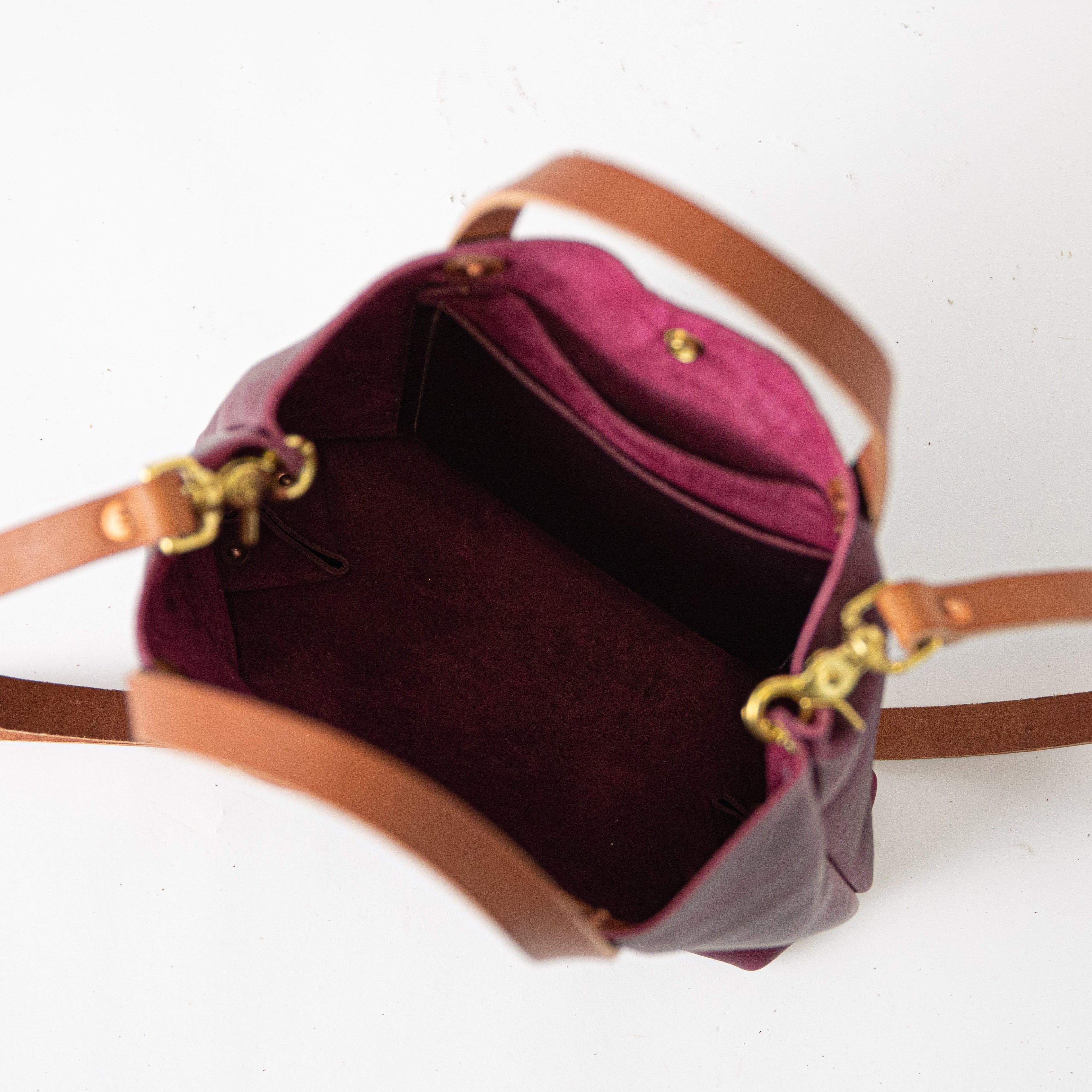 Purple Kodiak Mini Tote- purple small tote bags handmade in America