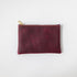 Purple Kodiak Small Zip Pouch- small zipper pouch - leather zipper pouch - KMM & Co.