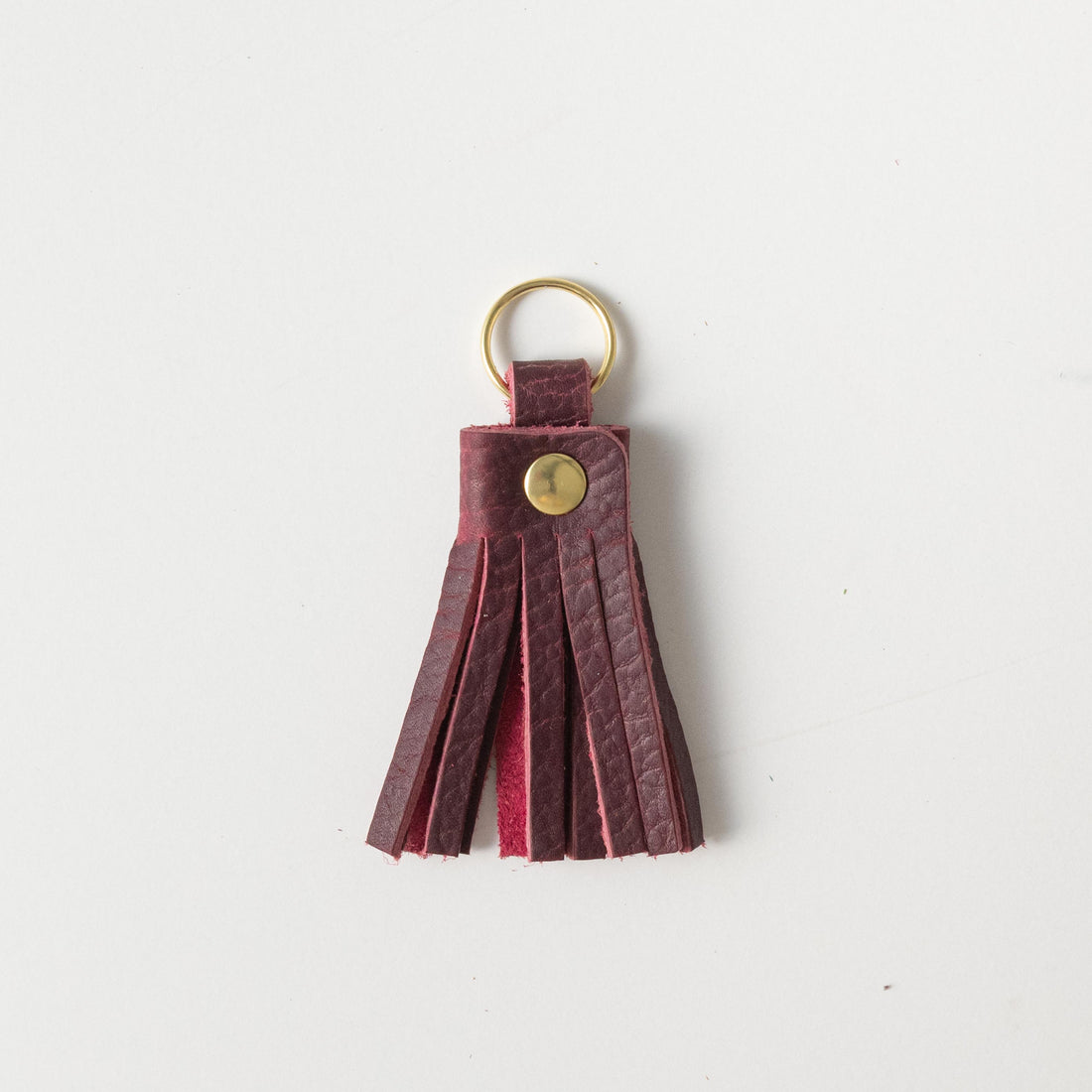 Purple Kodiak Tassel Keychain- leather tassel keychain - KMM &amp; Co.