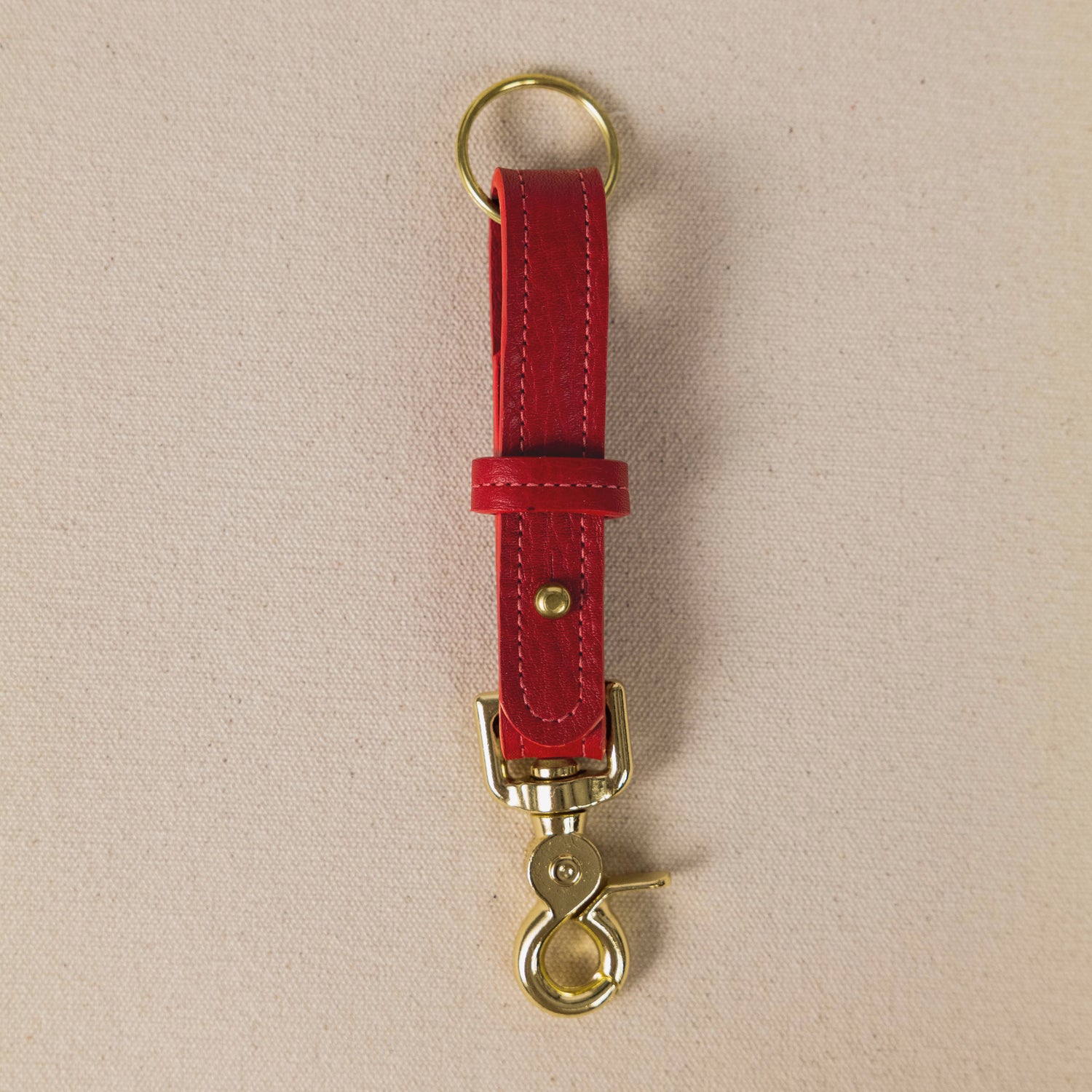 Red Cypress Key Lanyard- leather keychain for men and women - KMM &amp; Co.