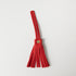 Red Cypress Leather Tassel- leather tassel keychain - KMM & Co.