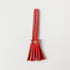 Red Cypress Mini Tassel- leather tassel keychain - KMM & Co.