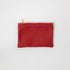 Red Cypress Small Zip Pouch- small zipper pouch - leather zipper pouch - KMM & Co.