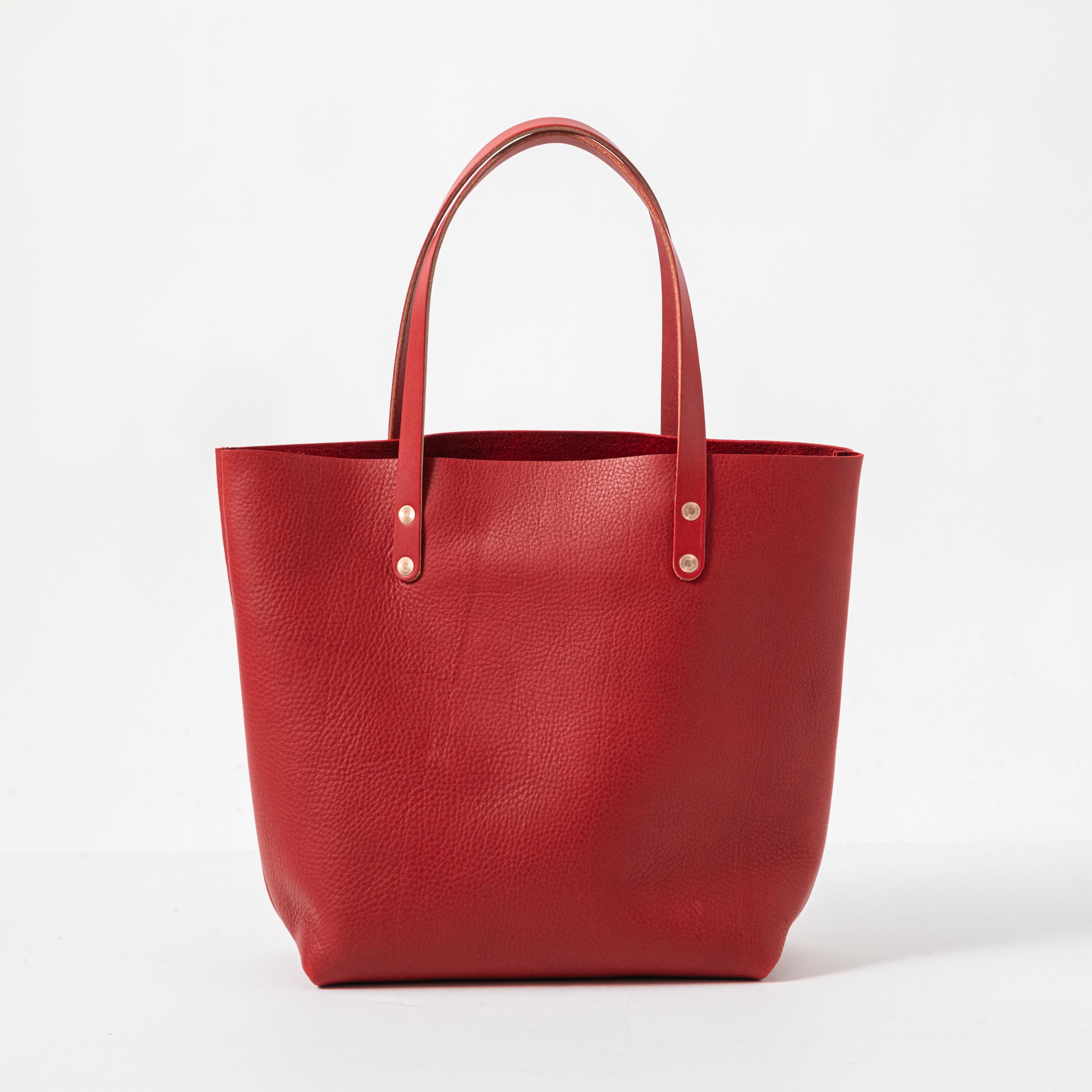 Oxblood Tote | Handmade leather tote bag by KMM & Co.