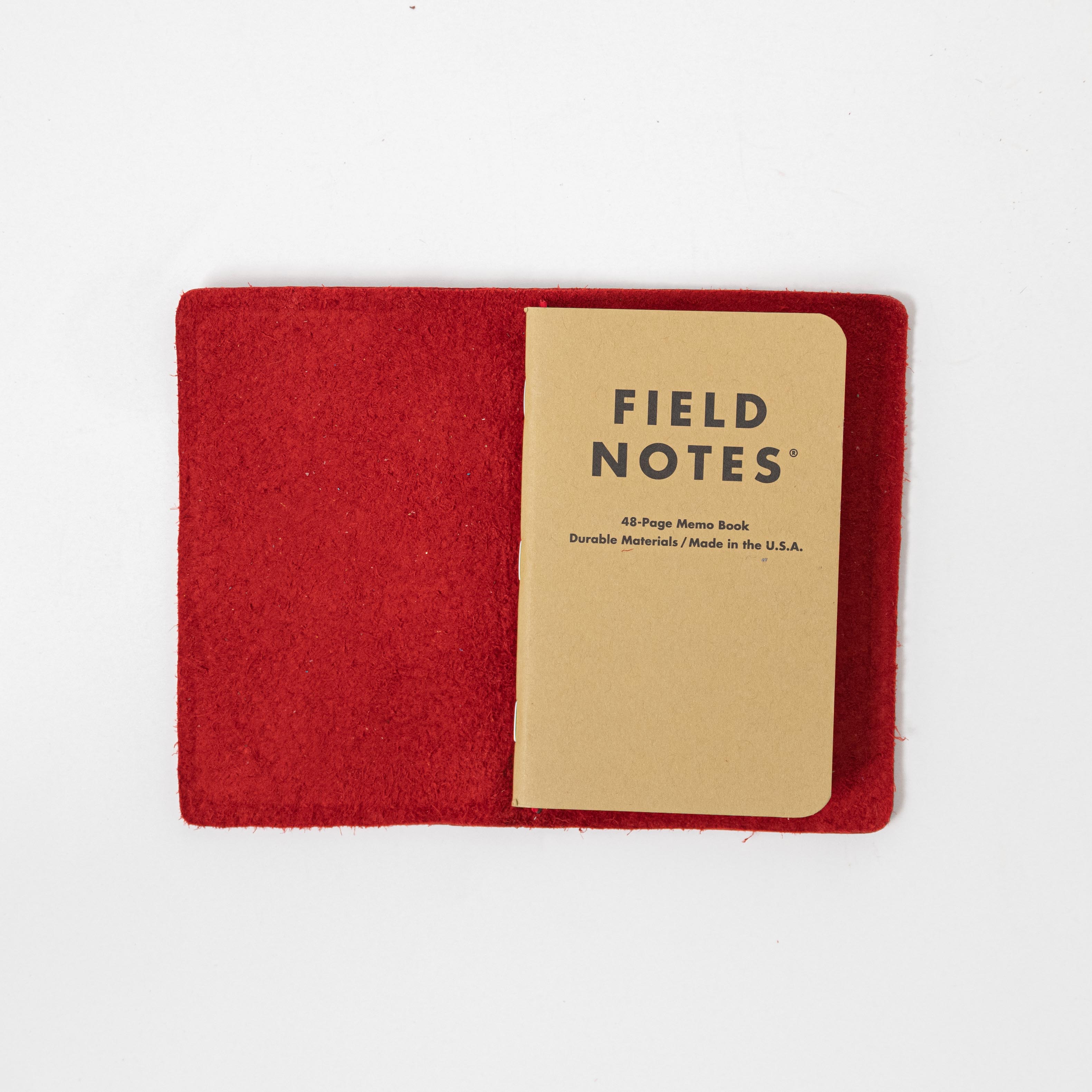 Red Cypress Travel Notebook- leather journal - leather notebook - KMM &amp; Co.