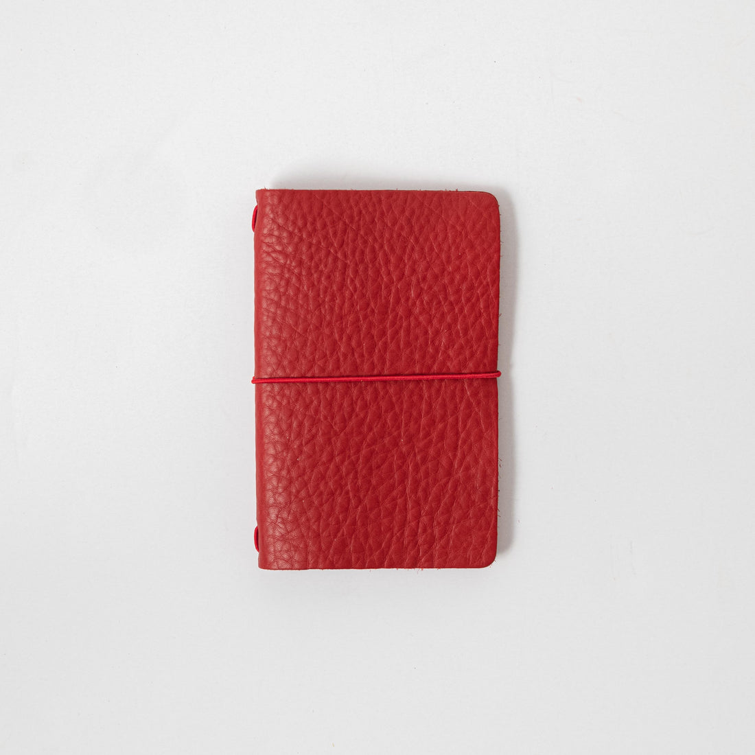 Red Cypress Travel Notebook- leather journal - leather notebook - KMM &amp; Co.