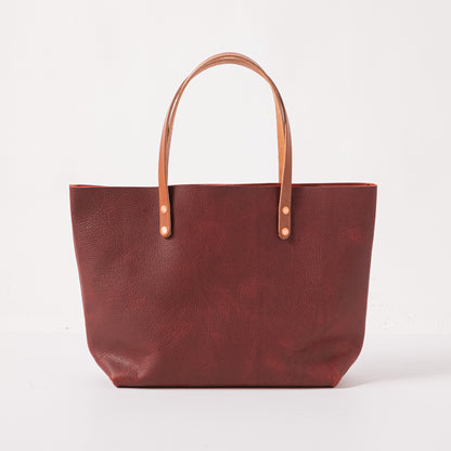 Red Kodiak East West Tote- red tote bag handmade in America