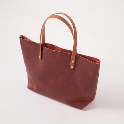 Red Kodiak East West Tote- red tote bag handmade in America