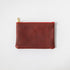Red Kodiak Small Zip Pouch- small zipper pouch - leather zipper pouch - KMM & Co.