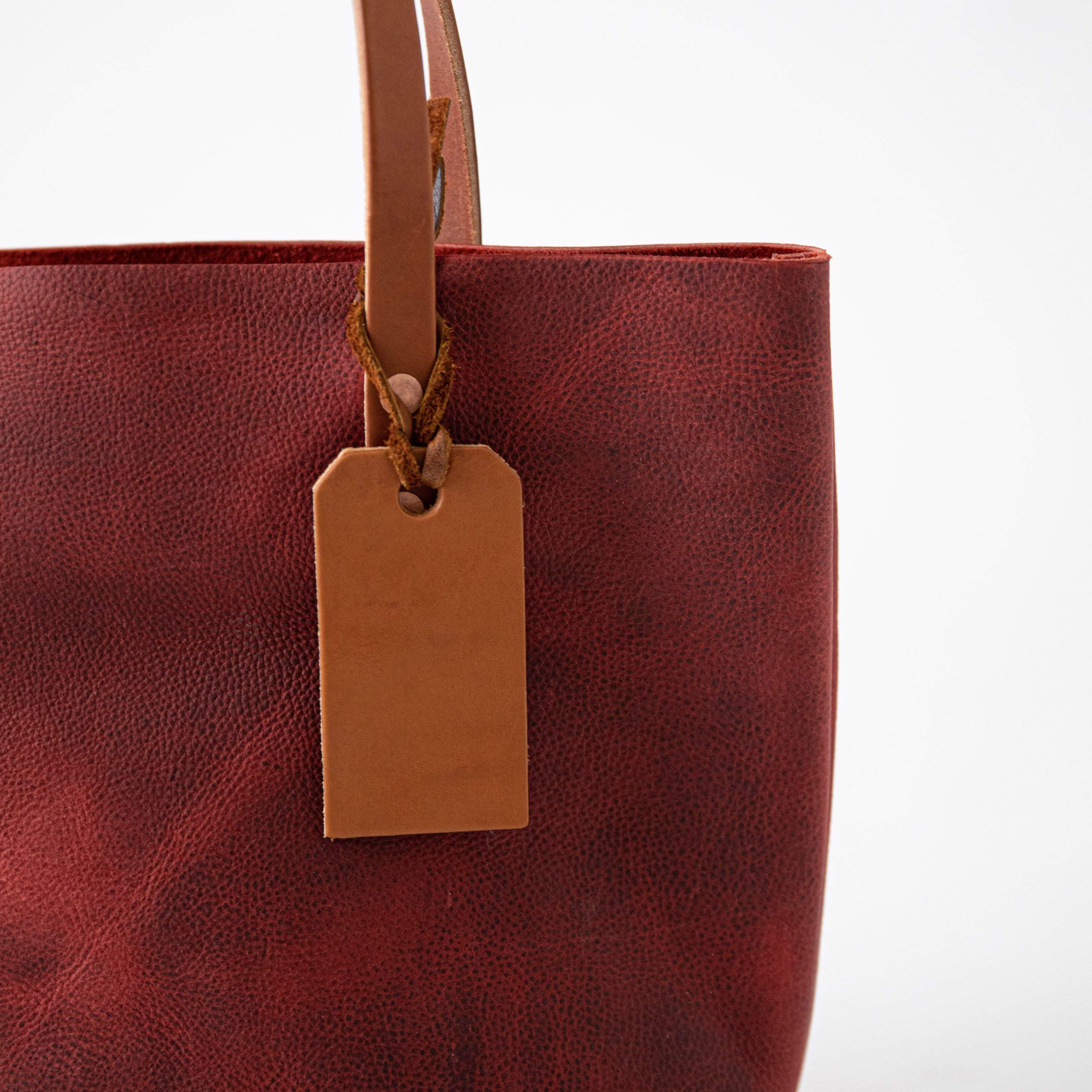 Red Kodiak Tote- red tote bag handmade in America