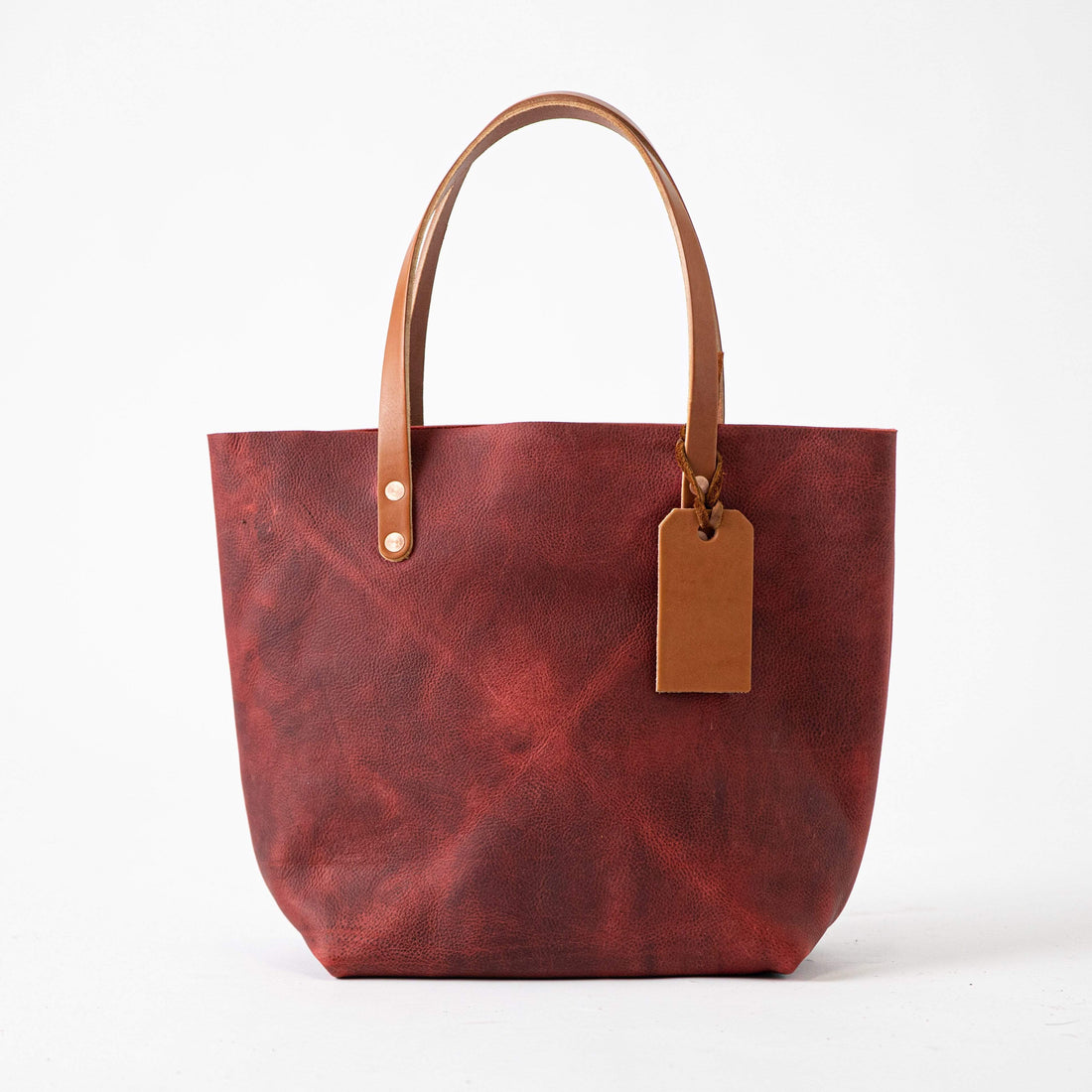 Red Kodiak Tote- red tote bag handmade in America