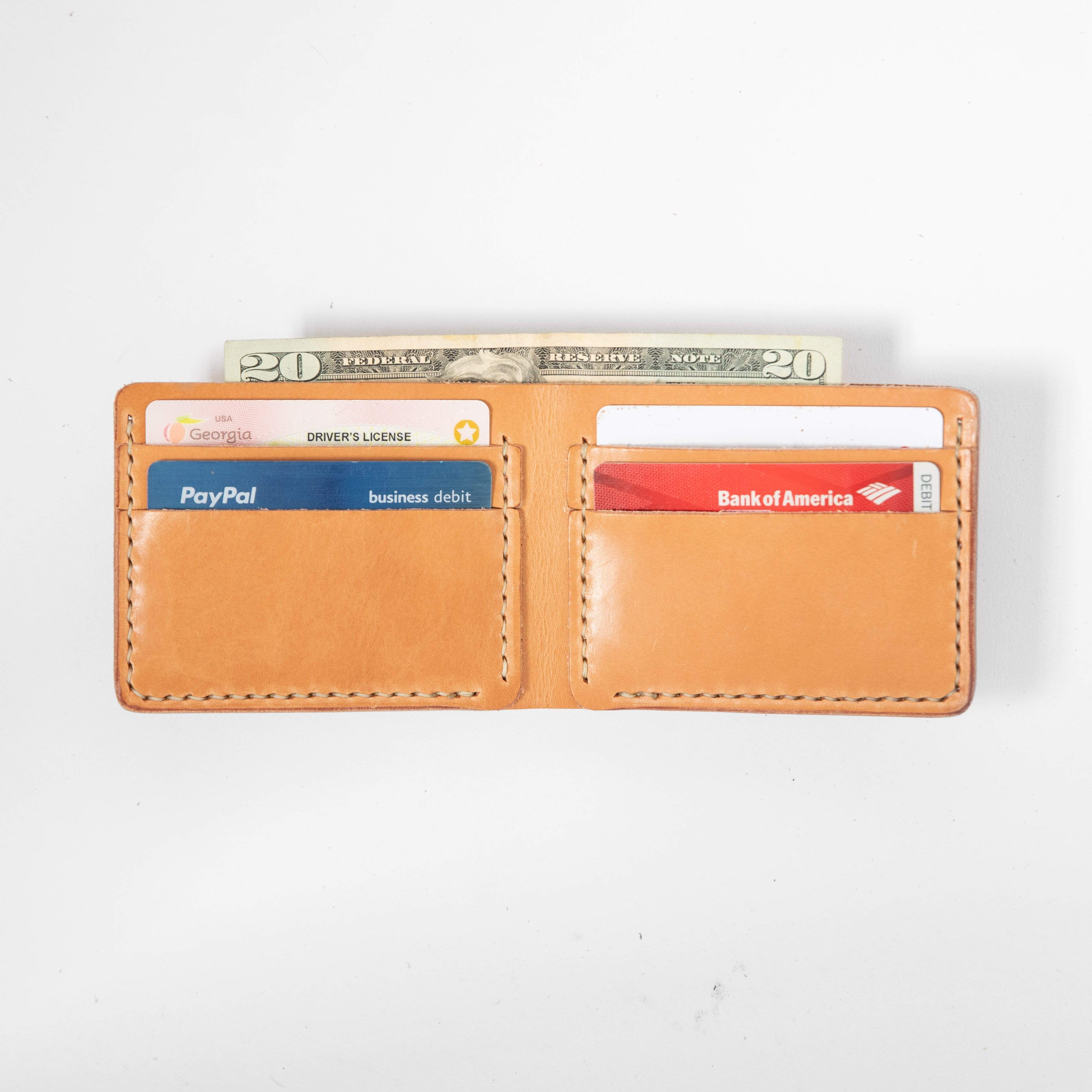 Leather Mens Wallet: Russet Billfold Wallet | leather wallets KMM