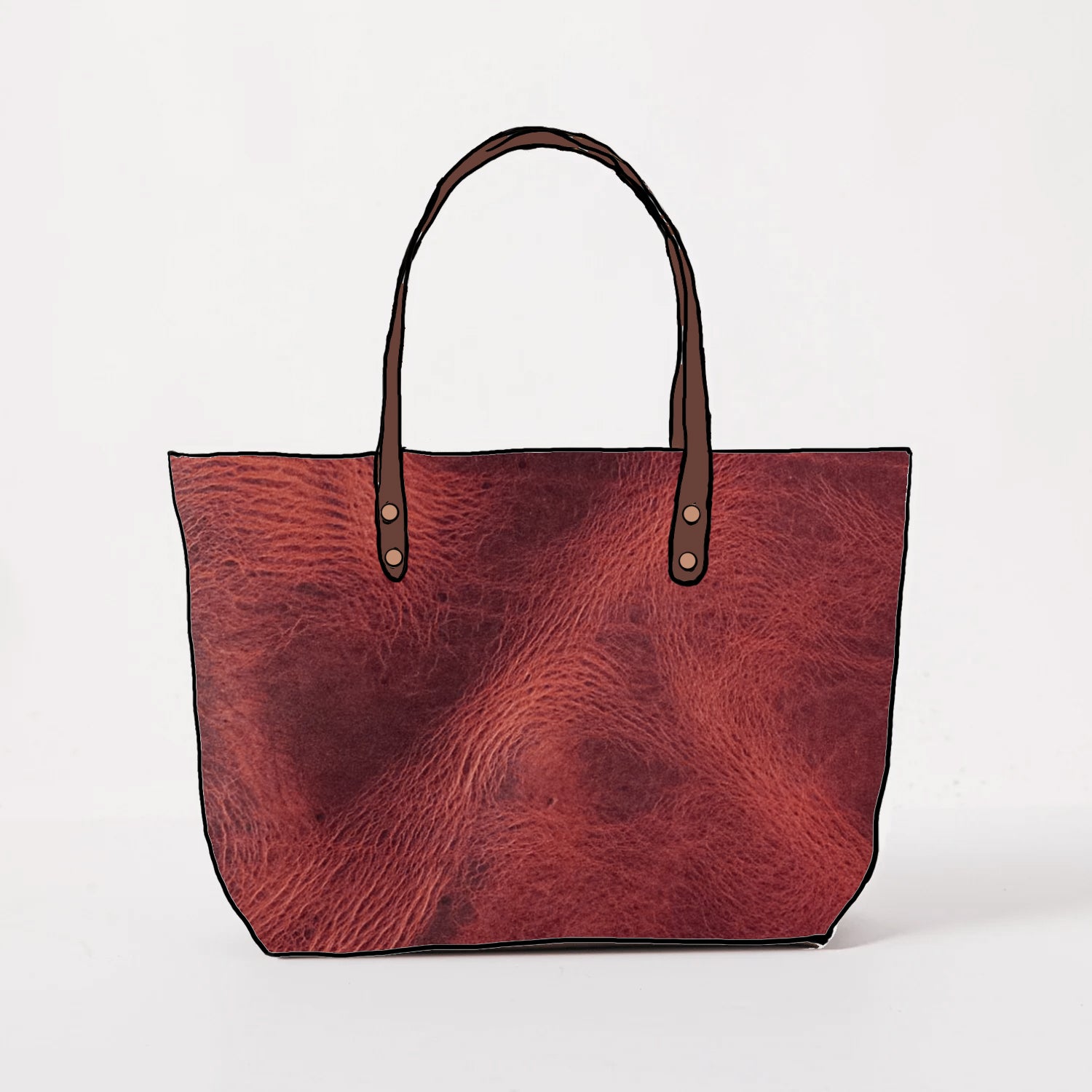 Russet Brown Dublin East West Tote