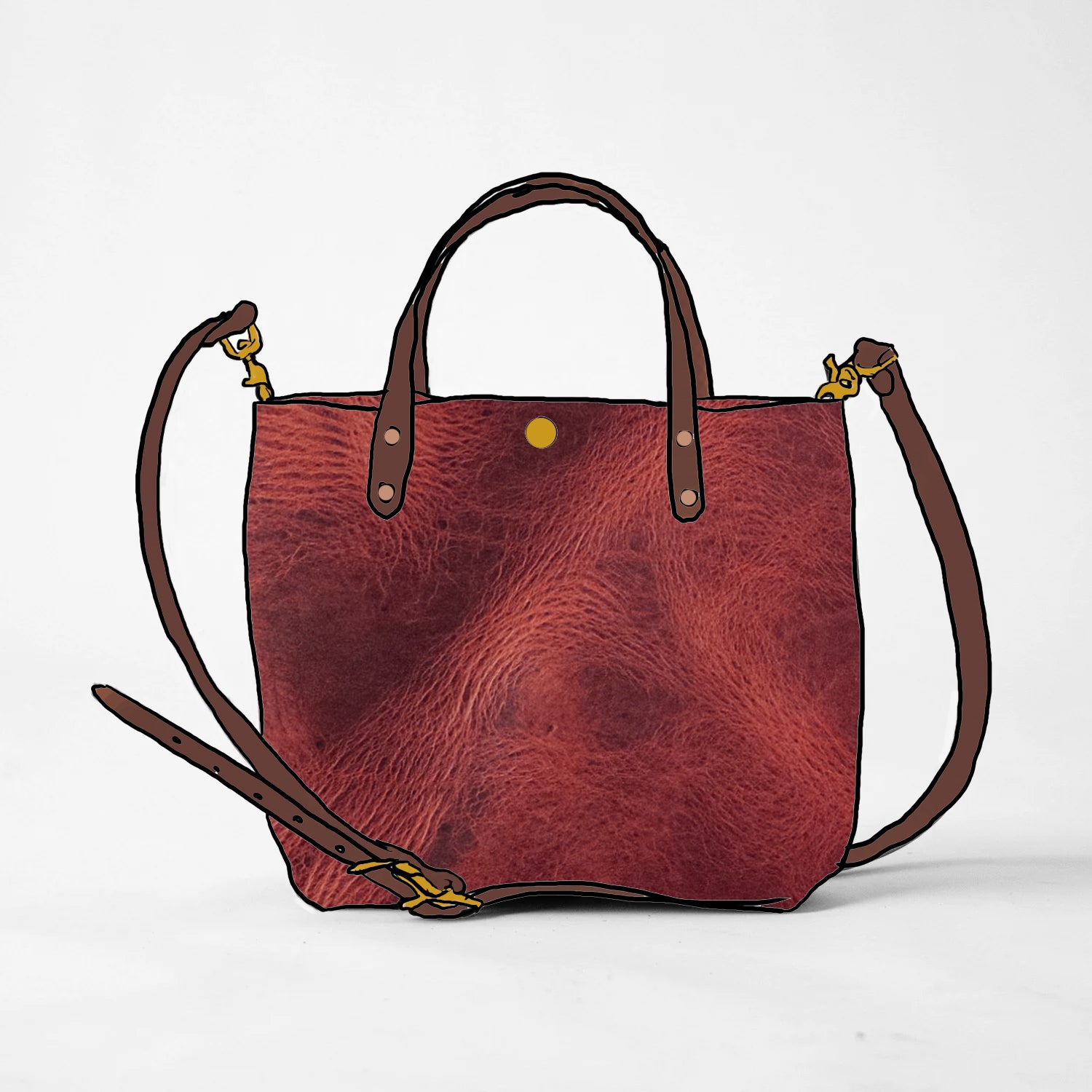 Russet Brown Dublin Mini Tote