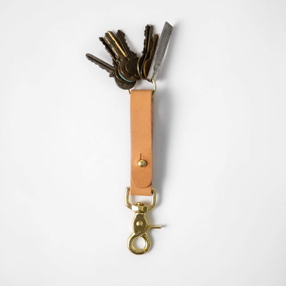 Russet Key Lanyard- leather keychain for men and women - KMM &amp; Co.