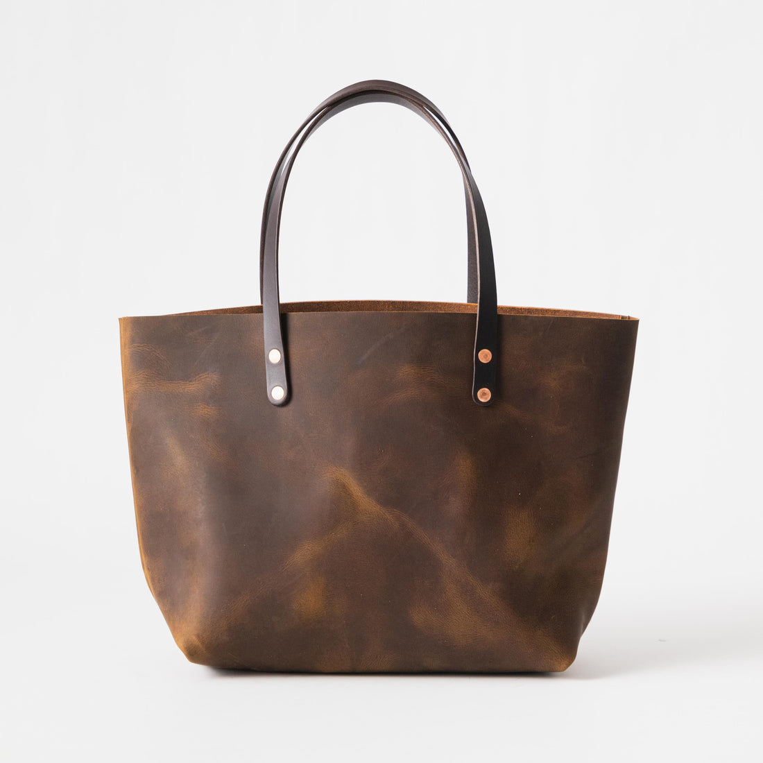 Rustic Brown East West Tote