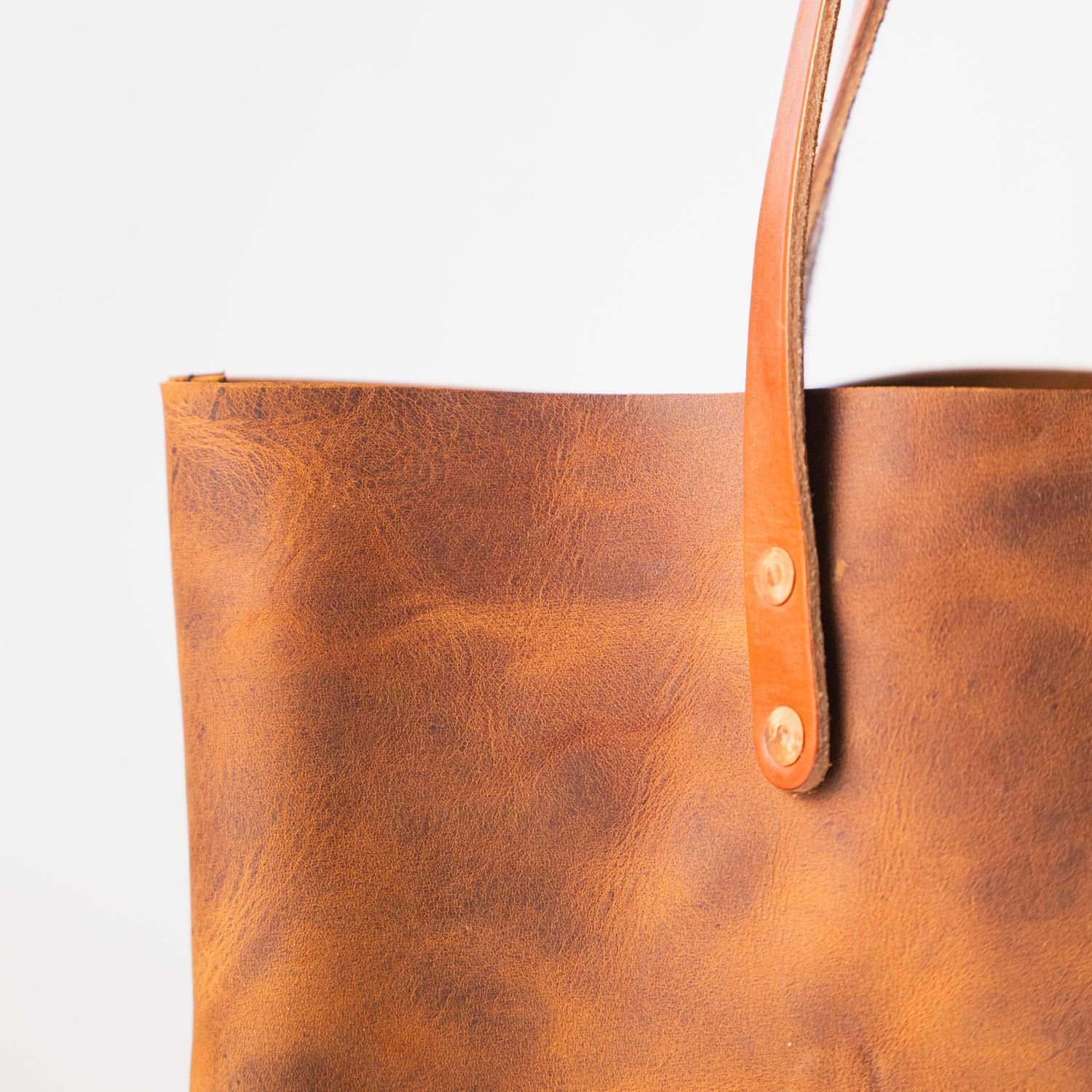 Rustic Tan East West Tote