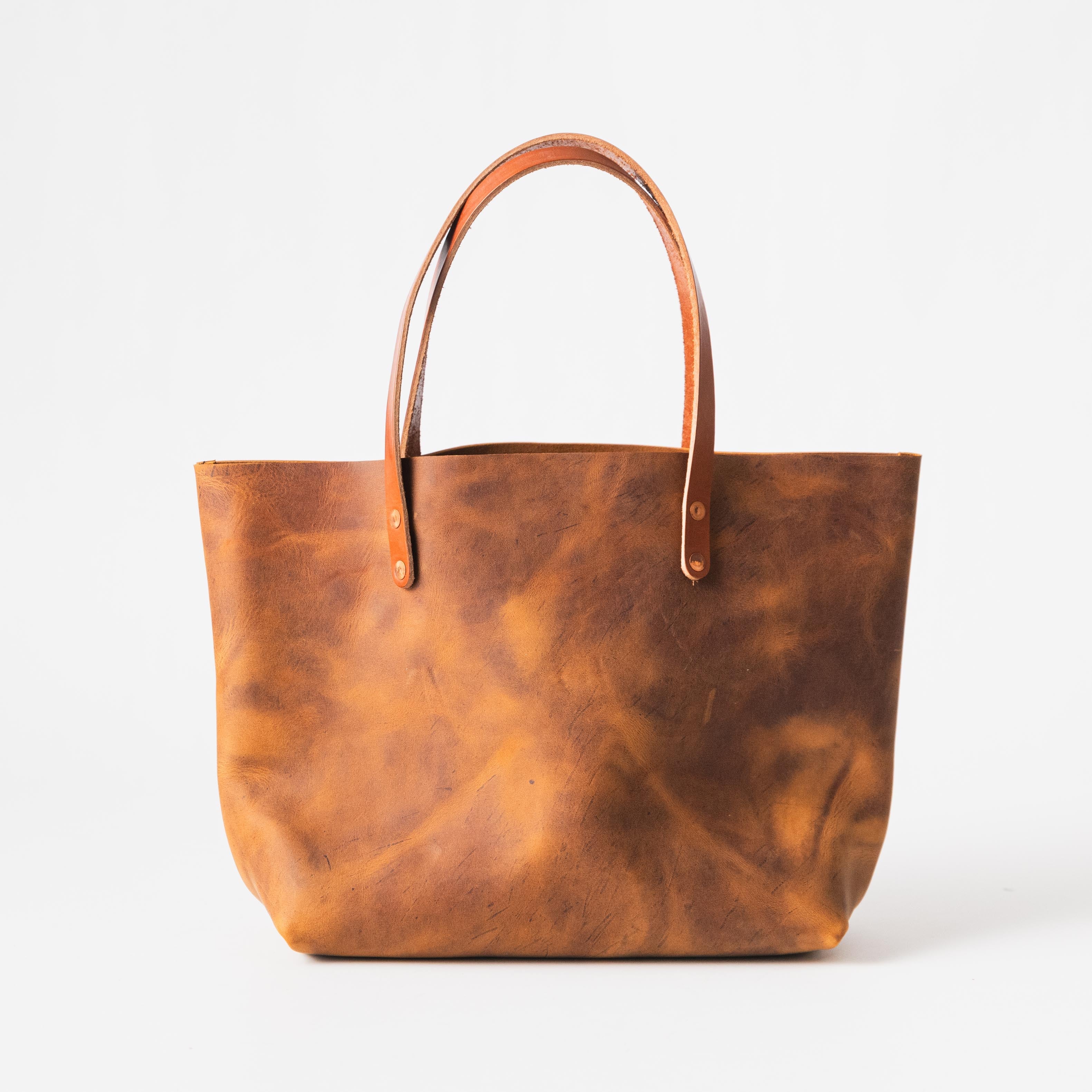 Rustic Tan East West Tote