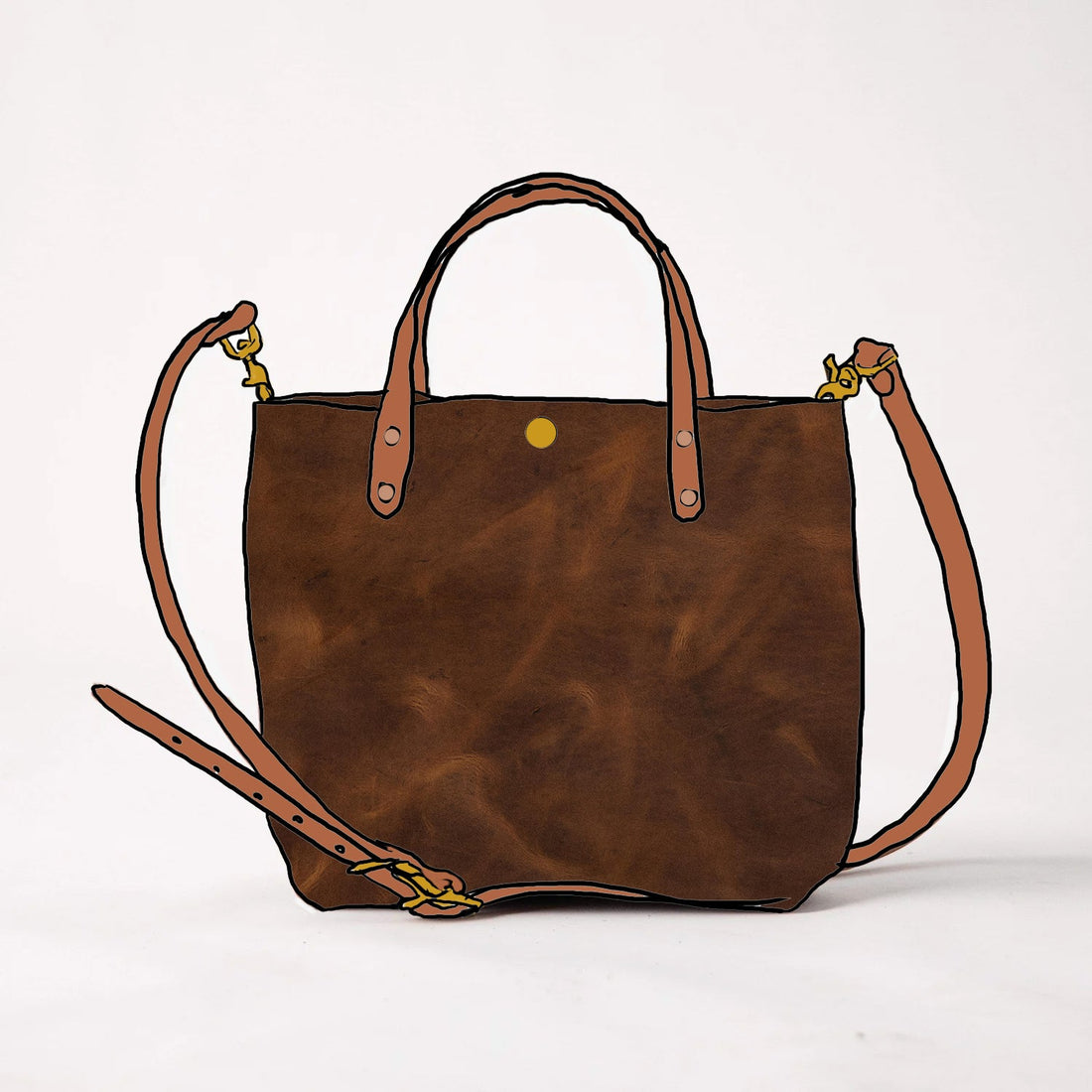 Rustic Tan Mini Tote