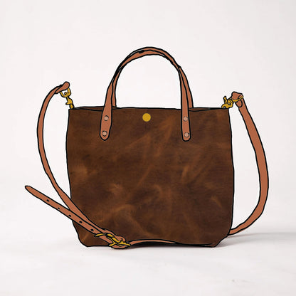 Rustic Tan Mini Tote