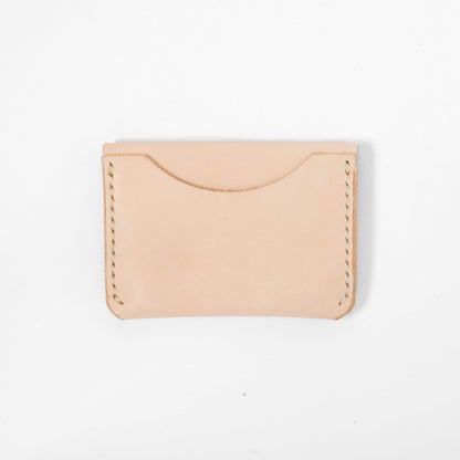 Rustic Vegetable Tan Flap Wallet- mens leather wallet - handmade leather wallets at KMM &amp; Co.