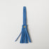 Sapphire Leather Tassel- leather tassel keychain - KMM & Co.