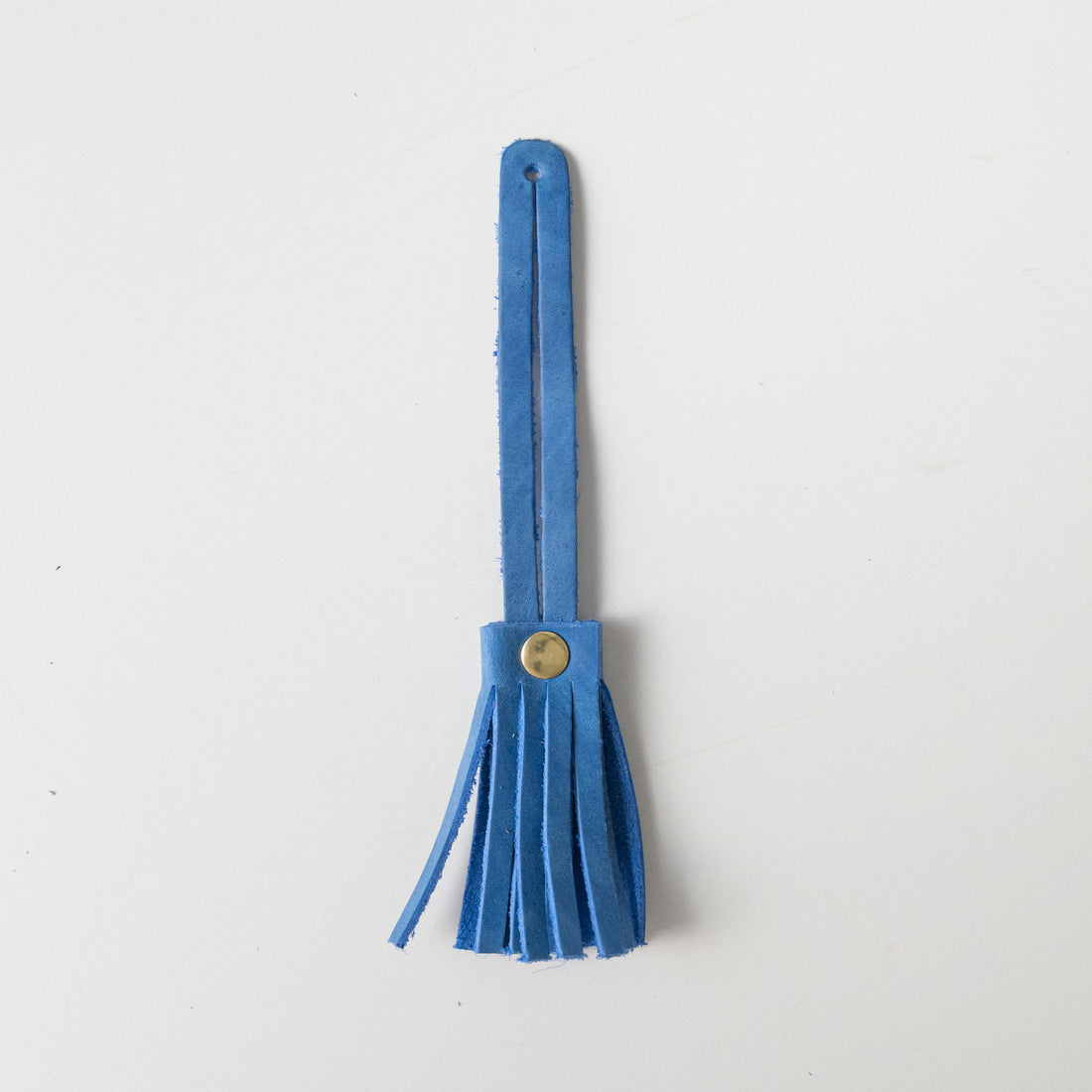 Sapphire Mini Tassel- leather tassel keychain - KMM & Co.