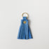 Sapphire Tassel Keychain- leather tassel keychain - KMM & Co.