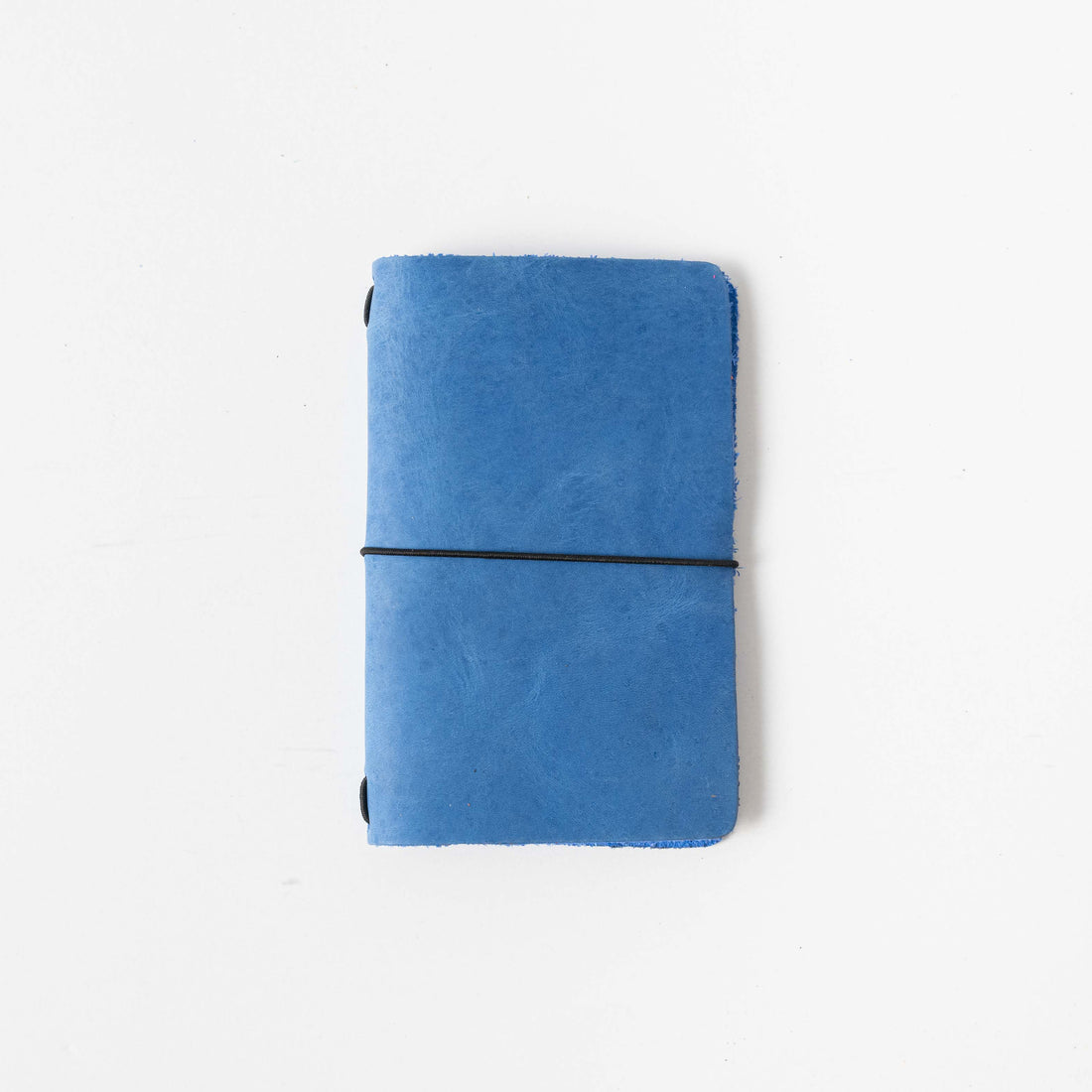 Sapphire Travel Notebook- leather journal - leather notebook - KMM &amp; Co.